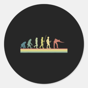 Adesivo Retro Billiards Evolução Humana Piscina do Present