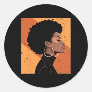 Adesivo Retro Black Women Afro Melanin