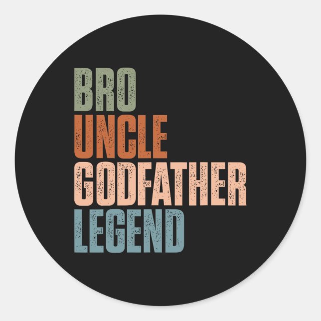 Adesivo Retro Bo Tio Goddad Legend Funny Uncles Fath (Frente)