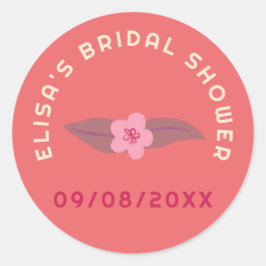 Adesivo Retro Boho Diversão Floral CHAVE Bridal Shower