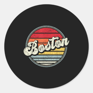 Adesivo Retro Boston Home State Legal Estilo 70s Sunset Me