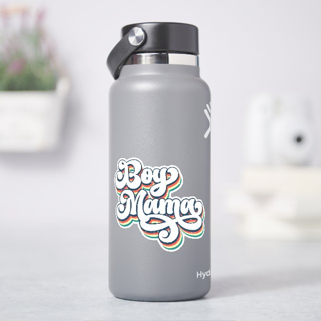 Adesivo Retro Boy Mama Heart Sticker (HidroFlask)