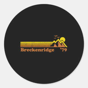 Adesivo Retro Breckenridge Ski Resort Colorado Snowboard S