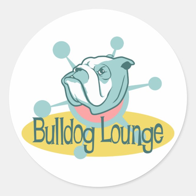 Adesivo Retro Bulldog Lounge (Frente)