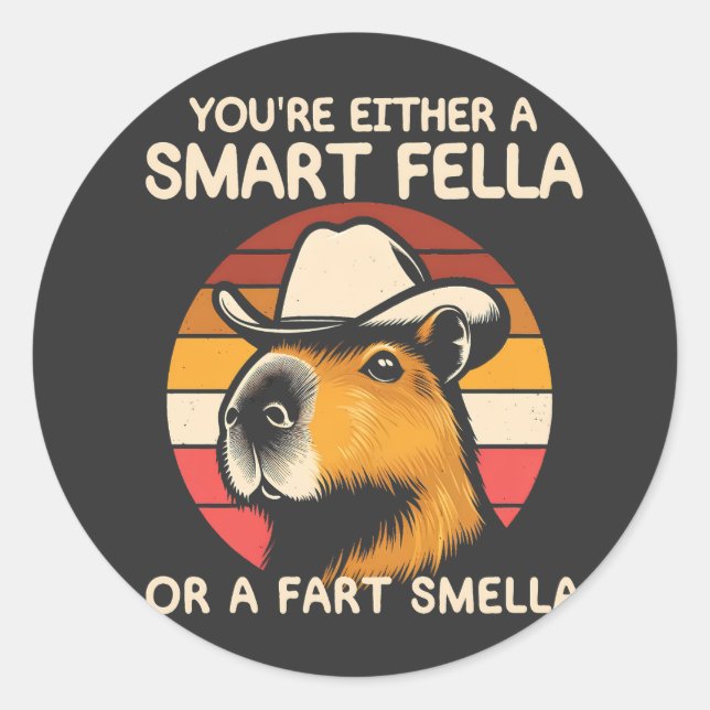 Adesivo Retro Capybara (Frente)