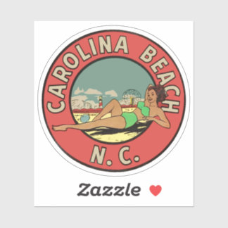Adesivo Retro Carolina Beach Roundel
