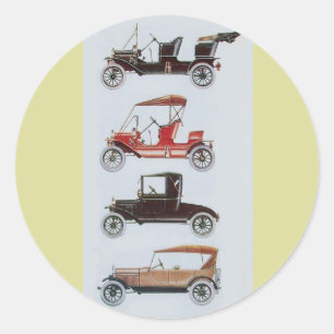 Adesivo RETRO CARS 2 - Reparação automática de cor amarela