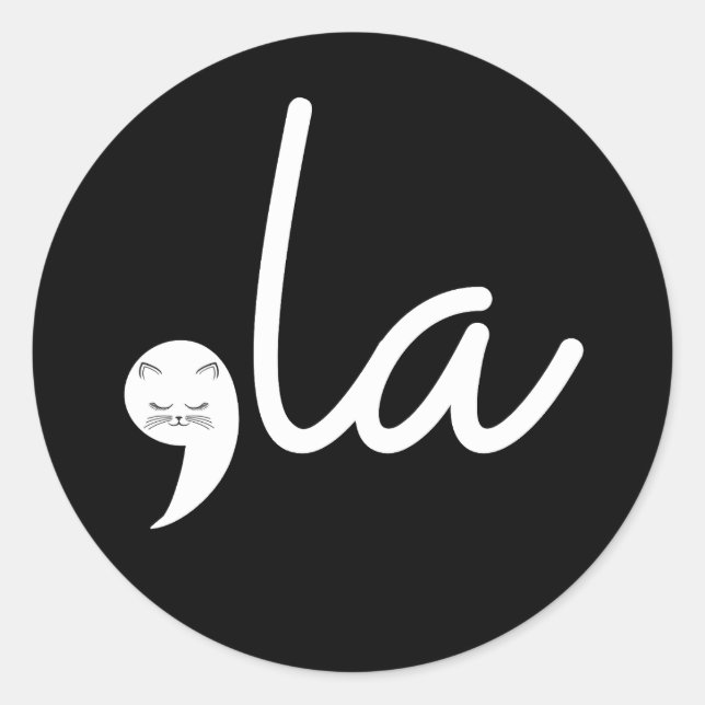 Adesivo Retro Cat Comma La Kamala Harris Para Presidente 2 (Frente)