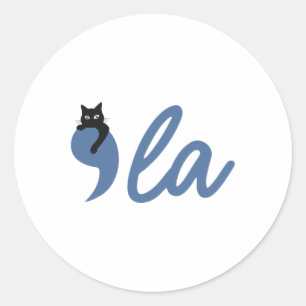 Adesivo Retro Cat Comma La Kamala Harris Para Presidente 2