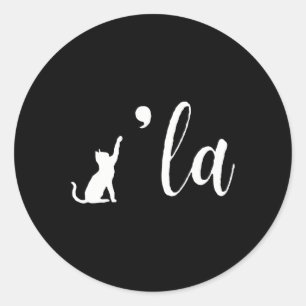 Adesivo Retro Cat Comma La Kamala Harris Para Presidente 2