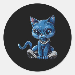 Adesivo Retro Cat Cute Calçados Comma La Kamala Harris 202