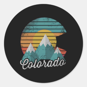 Adesivo Retro Colorado Mountain Home Love Family Férias