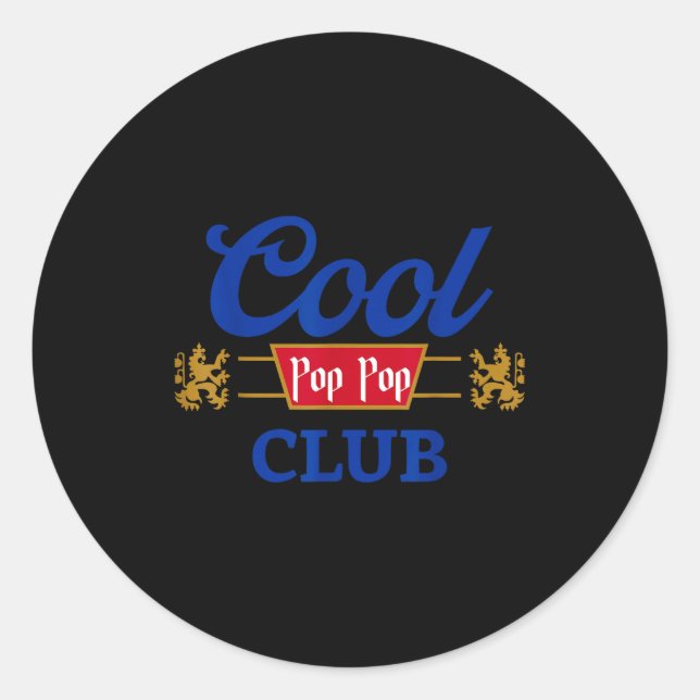 Adesivo Retro Cool P P Club Family Matching Father's Day F (Frente)