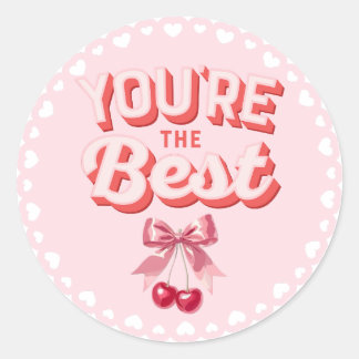 Adesivo Retro Coquette Cherry You're The Best Sticker