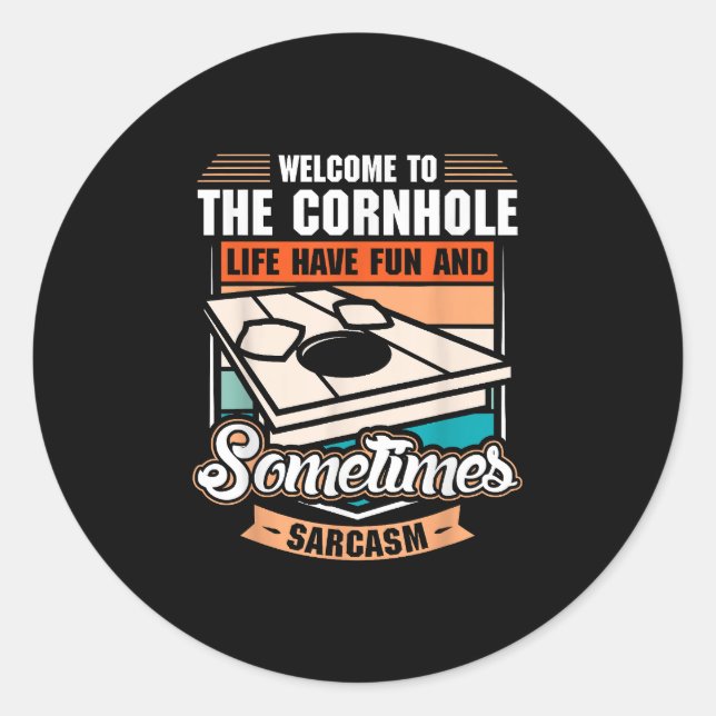 Adesivo Retro Cornhole (Frente)