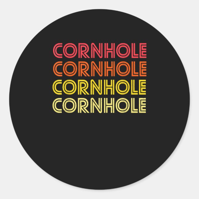 Adesivo Retro Cornhole (Frente)