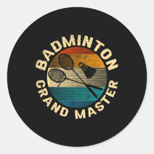 Adesivo Retro Cruzados Raquetes de Badminton Badminton Ava