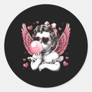 Adesivo Retro Cupido Valentine Day Cupid Blowi