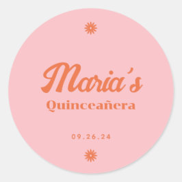 Adesivo Retro Daisy Quinceanera