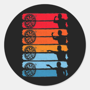 Adesivo Retro Dart Acionando Dardos Olhos de Lâmpada de L