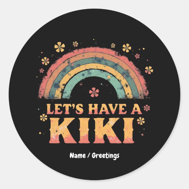 Adesivo Retrô de Gênero LGBT Trans Engraçado "Vamos tem Ki (Frente)