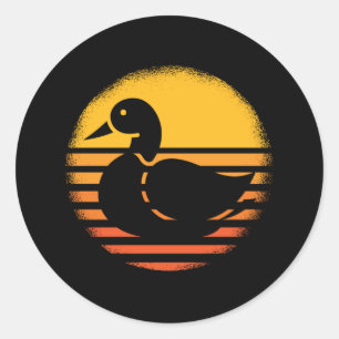 Adesivo Retro de Patos