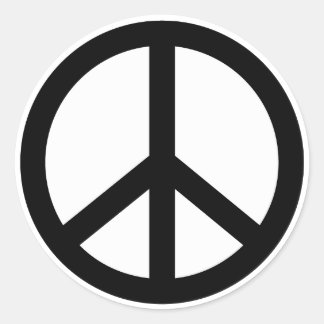 Adesivo Retro de Sinais de Paz