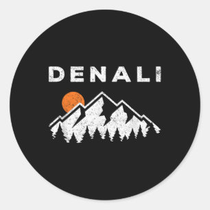Adesivo Retro Denali National Park Mounts Vintage Alask