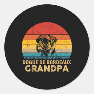 Adesivo Retro Dogue De Bordeaux Grandpa Pai Pais Da