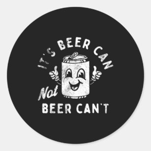 Adesivo Retro É Lata De Cerveja Não Cerveja Não Pode Piada