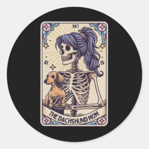 Adesivo Retro Engraçado O Esqueleto Do Cartão Tarot Da Mãe