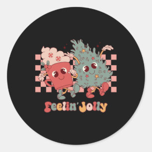 Adesivo Retro Engraçado Sentir Jolly Christmas Tree Hot Ca
