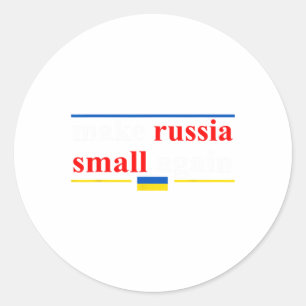 Adesivo Retro Engraçado Torna a Rússia Pequena Novamente