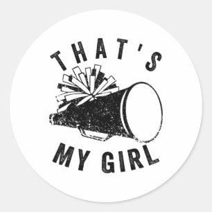 Adesivo Retro Essa É Minha Garota Cheer Mãe Cheer Liderand
