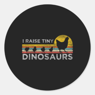 Adesivo Retro Eu Crio Pequenos Dinossauros Frango - Fazend