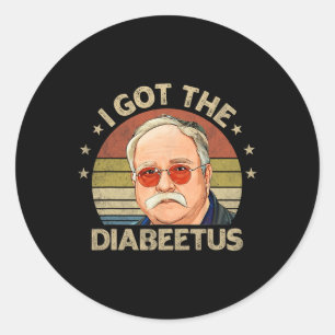 Adesivo Retro Eu Recebi Diabetes Engraçados Diabetes Tipo 