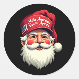 Adesivo Retro Faça O Natal Grande Novamente Trump Natal
