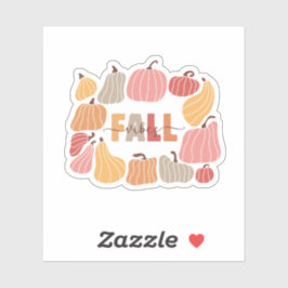 Adesivo Retro Fall Vibes Mug com Bombeiros Coloridos Bonit