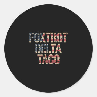 Adesivo Retro Fox Vermelho Delta Taco Engraçado Trump Resi