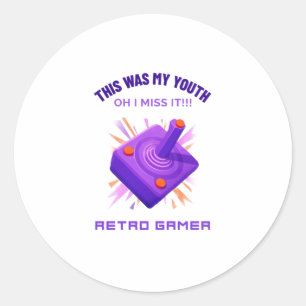 Adesivo Retro Gamer Perde Sua Juventude