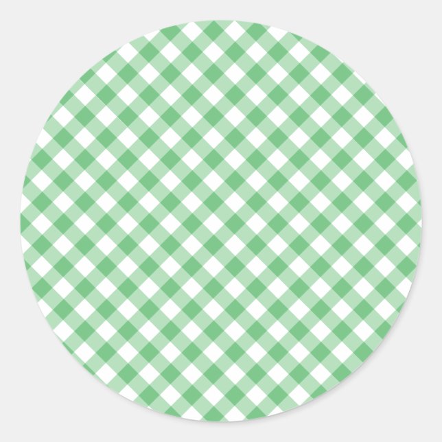 Adesivo Retro Gingham Summer Green (Frente)