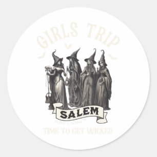 Adesivo Retro Girls Trip Salem 1692 Perderam Uma Bruxa