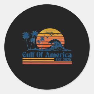 Adesivo Retro Golfo Dos Eua América 2025 Funny Trump