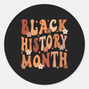 Adesivo Retro Groovy Black History Mês Afro-Americano