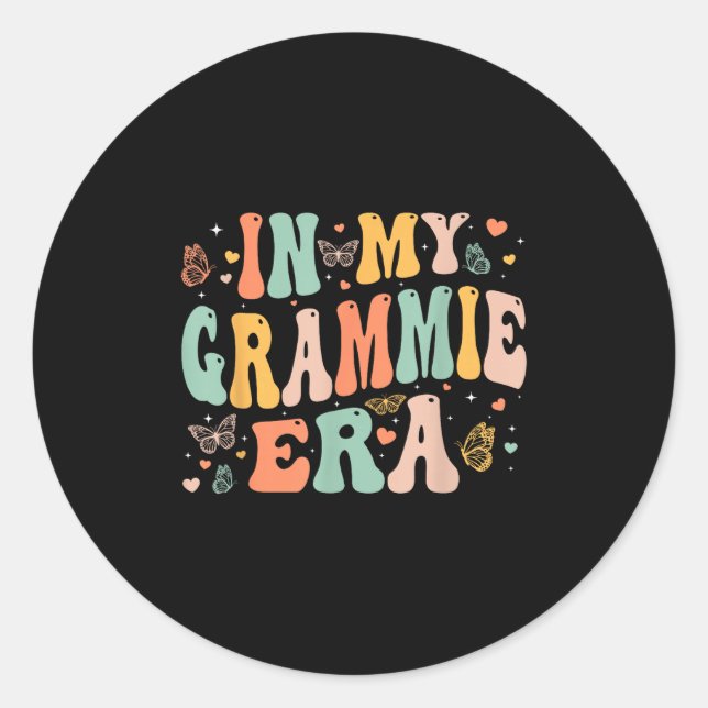 Adesivo Retro Groovy In My Grammie Era Mother's Day Women  (Frente)