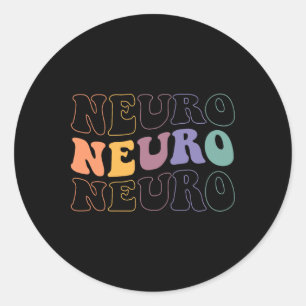 Adesivo Retro Groovy Na Minha Enfermeira Era Neuro Enferma