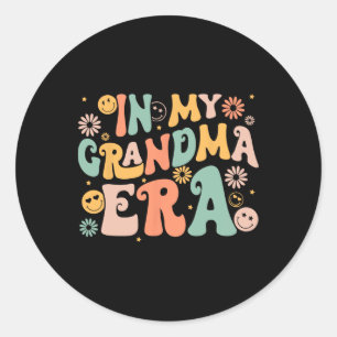 Adesivo Retro Groovy No Meu Dia de as mães Vovó Era