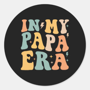 Adesivo Retro Groovy no Meu Papa Era Pai&#; s Day