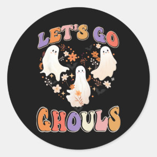 Adesivo Retro Groovy Vamos Go Ghouls Diversão Casais de Ha
