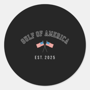 Adesivo Retro Gul-f Da América Est 2025 Bandeira Americana